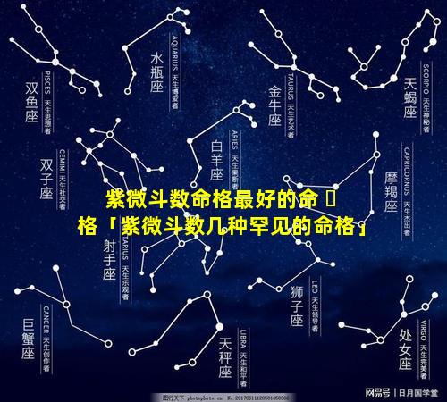 紫微斗数命格最好的命 ☘ 格「紫微斗数几种罕见的命格」